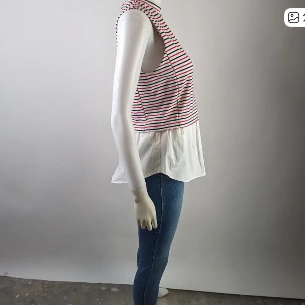 English Factory Striped Sleeveless Top - Red and White - Picture 5 of 5